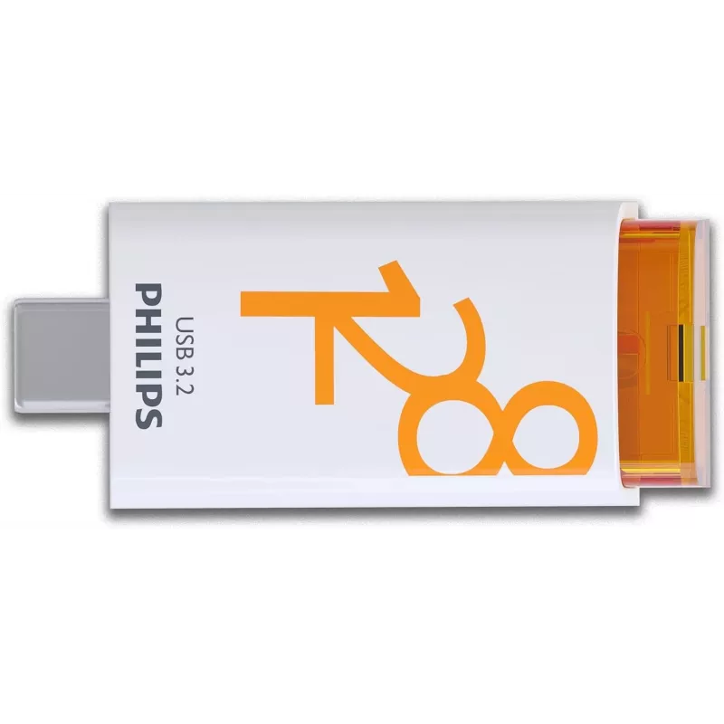Chiavetta USB Philips USB 3.2 128GB Click Series Gen 1 USB-C USB Type-C 3.2 Gen 1 (3.1 Gen 1) bianco