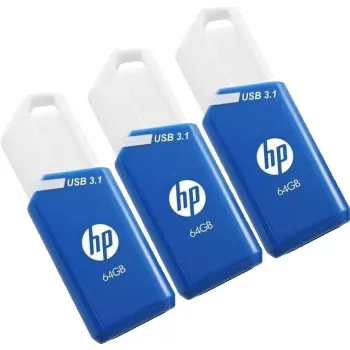 Chiavetta USB HP x755w confezione da tre 64 GB USB Type-A 3.2 Gen 1 (3.1 Gen 1) blu, bianco