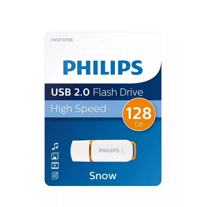 Chiavetta USB Philips FM12FD70B 128 GB USB Type-A 2.0 bianco