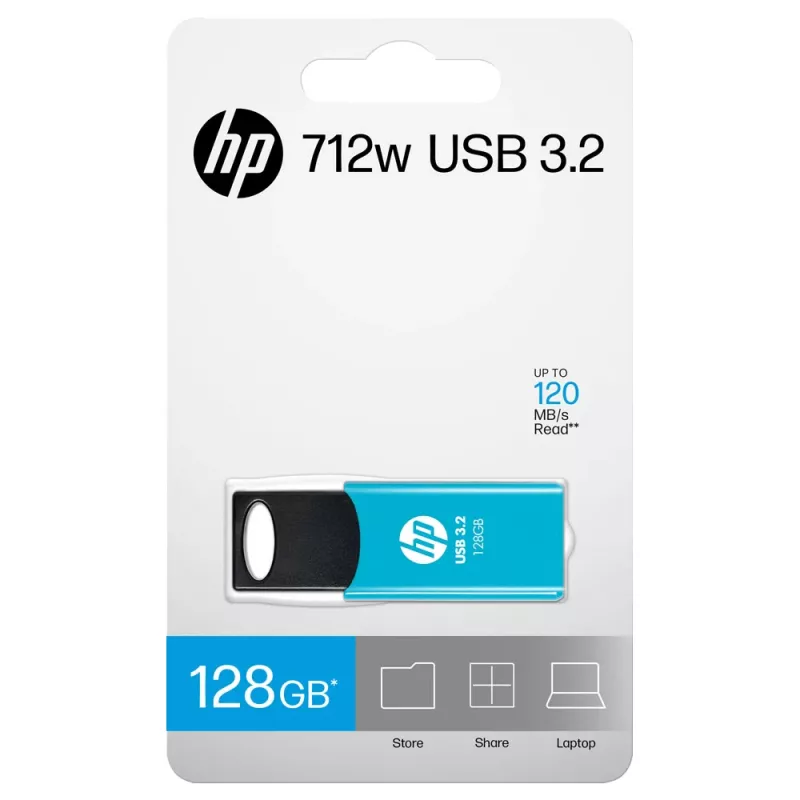 Chiavetta USB HP 712w 128 GB USB Type-A 3.2 Gen 1 (3.1 Gen 1) blu Slide