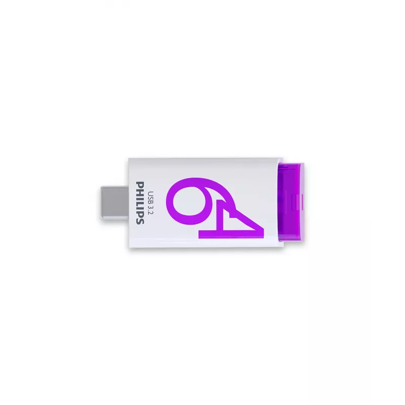 Philips Click chiavetta USB 64 GB USB Type-C 3.2 Gen 1 (3.1 Gen 1) viola, bianco
