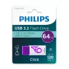 Philips Click chiavetta USB 64 GB USB Type-C 3.2 Gen 1 (3.1 Gen 1) viola, bianco