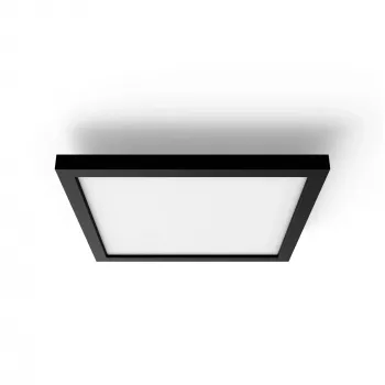 Plafoniera intelligente Philips Hue White Ambience Aurelle Square Panel Bluetooth nero