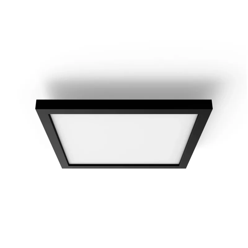 Plafoniera intelligente Philips Hue White Ambience Aurelle Square Panel Bluetooth nero