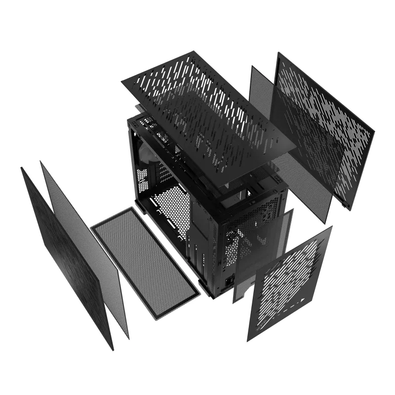 XPG VALOR AIR NANO case mid-tower - nero, midi-tower, PC, nero, micro-ATX, Mini-ITX, SPCC, 17 cm