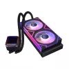 XPG Levante II 240 raffreddamento a liquido AIO per CPU, 240 mm, 2 ventole ARGB da 120 mm, nero