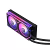 XPG Levante II 240 raffreddamento a liquido AIO per CPU, 240 mm, 2 ventole ARGB da 120 mm, nero