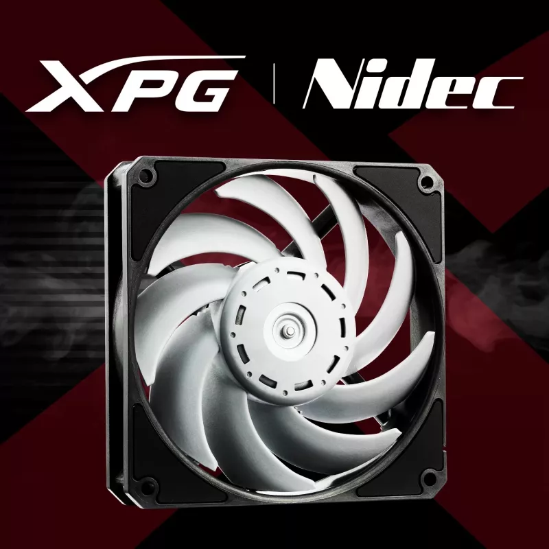 XPG VENTO PRO 120 PWM nero, ventola, 12 cm, 450 U/min, 2500 U/min, nero, bianco
