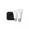 Philips Hue White and Colour Ambiance starter kit, Hue Bridge Pro + 2 lampadine LED E27 A60, Bluetooth/Zigbee, 1100 lm