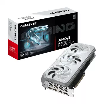 Scheda grafica GIGABYTE Radeon RX 9070 XT GAMING OC ICE 16 GB GDDR6 256-Bit PCIe 5.0 3 ventole bianco
