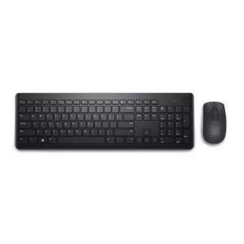 Set tastiera e mouse Dell KM3322W — wireless RF, full-size tedesco QWERTZ, nero