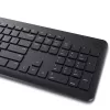 Set tastiera e mouse Dell KM3322W — wireless RF, full-size tedesco QWERTZ, nero