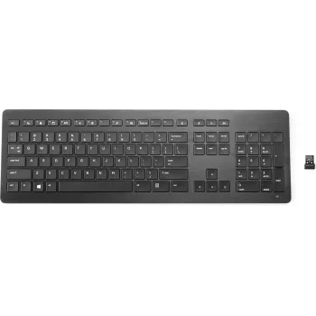 HP Wireless Premium Tastiera, full-size, wireless, membrana, nero