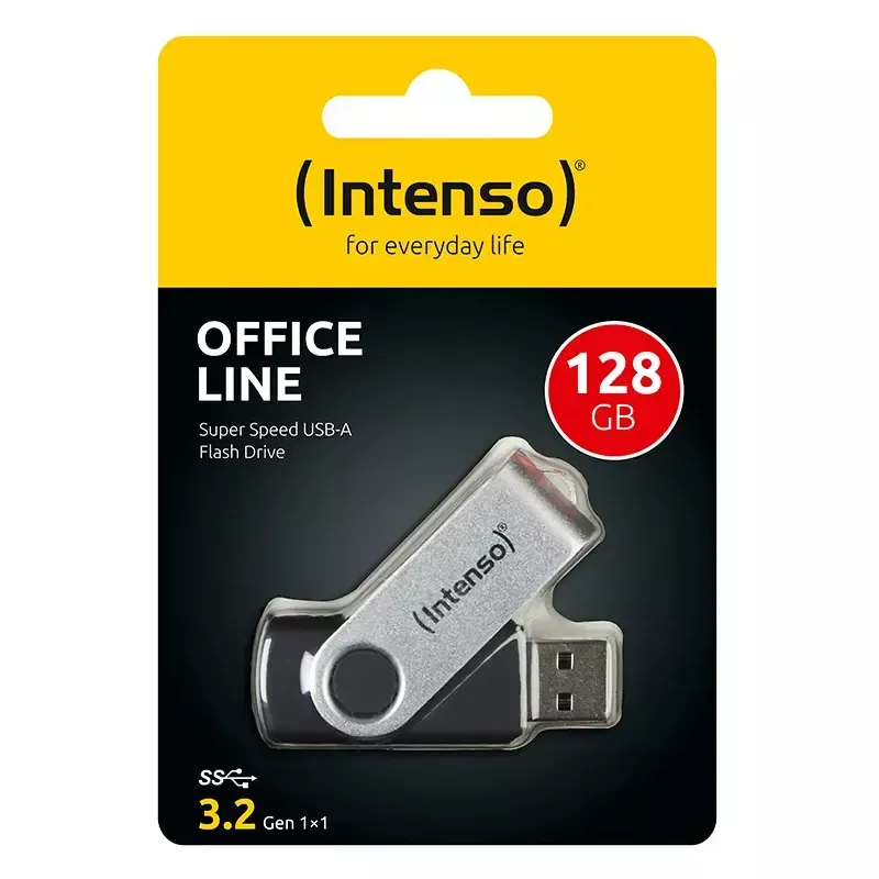 Chiavetta USB Intenso 128 GB USB-A 3.2 Gen 1x1 nero-argento
