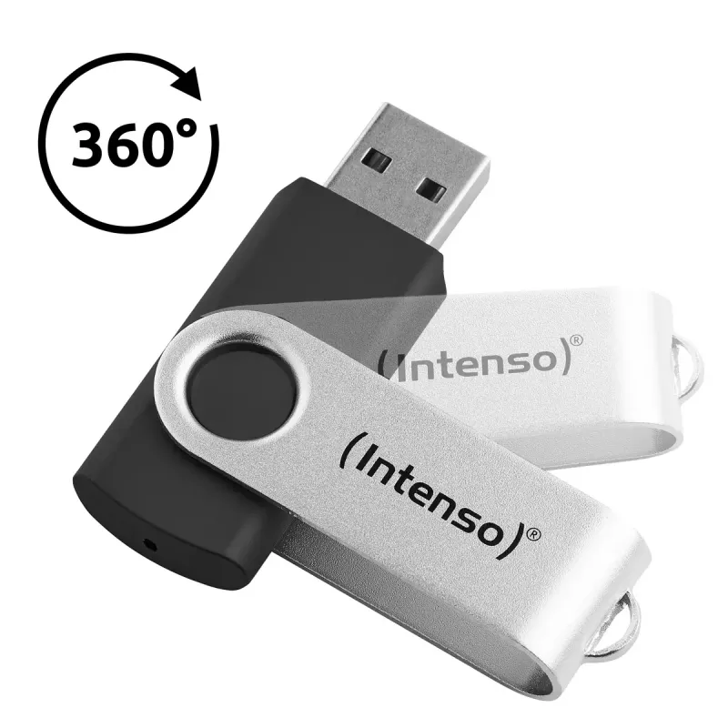 Chiavetta USB Intenso 128 GB USB-A 3.2 Gen 1x1 nero-argento
