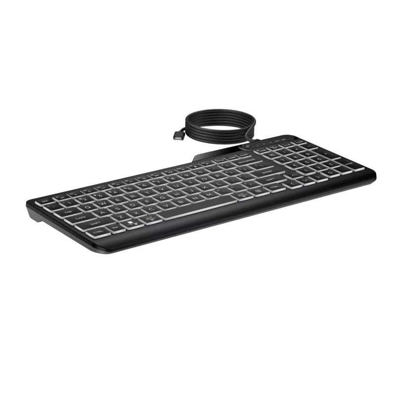 HP 400 tastiera cablata retroilluminata formato completo USB nero