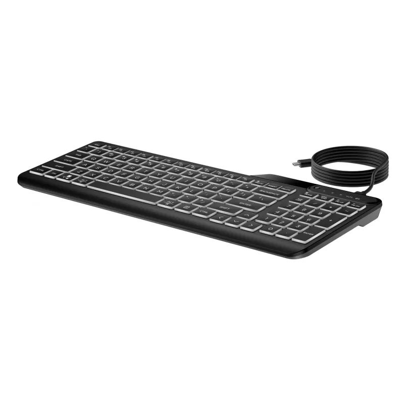 HP 400 tastiera cablata retroilluminata formato completo USB nero