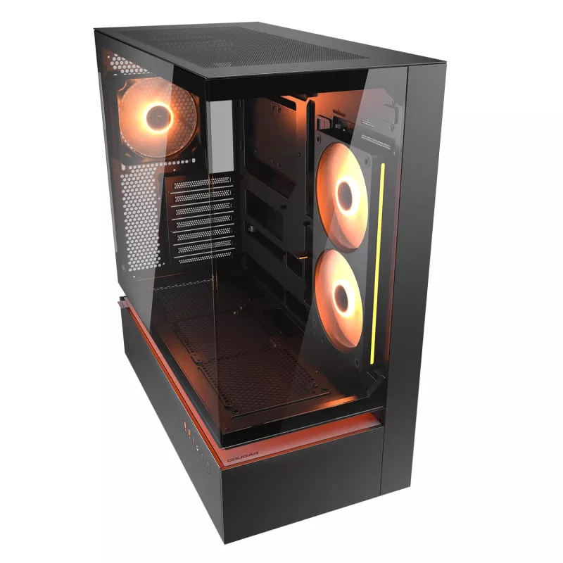 Case Midi-Tower COUGAR, CFV235, ARGB, vetro, nero