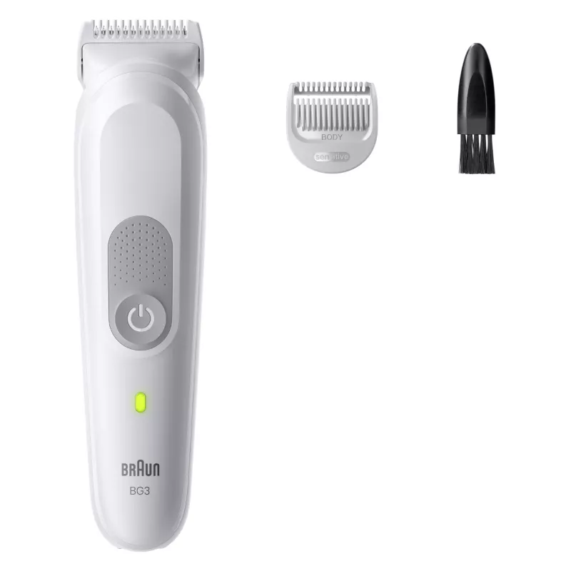 Braun Series 3 rifinitore/rasoio per peli del corpo, grigio chiaro