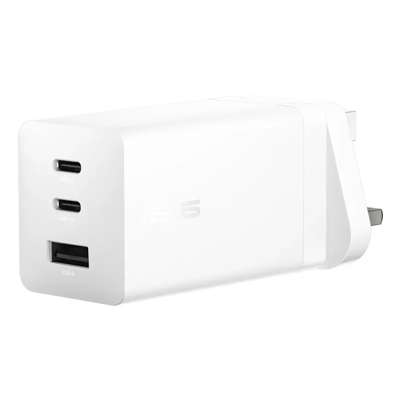 Caricabatterie ASUS 100W USB-C GaN universale bianco AC ricarica rapida per interni