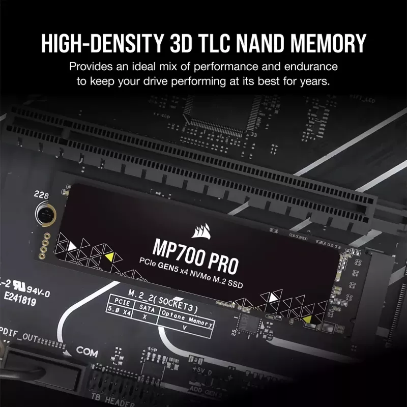 Unità SSD Corsair 1 TB M.2 PCI Express 5.0 MP700 PRO