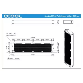 Dissipatore Alphacool NexXxoS XT45 Full Copper X-Flow