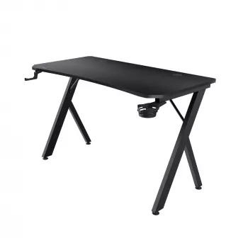 Scrivania Trust GXT 700 Omnius nero struttura in metallo rettangolare 1200x600x740mm