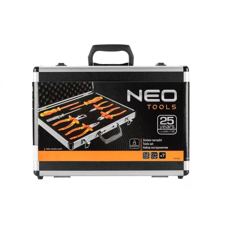 Set pinze e cacciaviti TOP-01-235 1000V, 7 pz., utensili manuali isolati