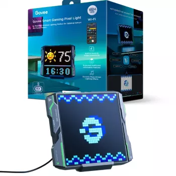 Luce pixel gaming da tavolo e a sospensione Govee H8630 con 1024 LED, Wi-Fi 2,4 GHz
