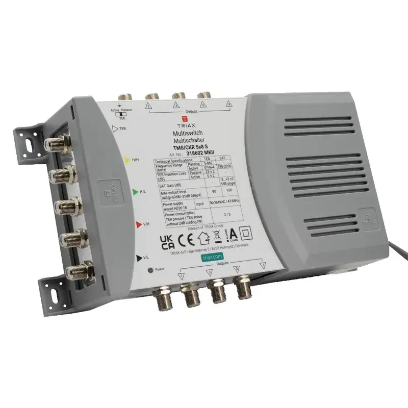 Multiswitch per satellite Triax 318602 5 ingressi 8 uscite