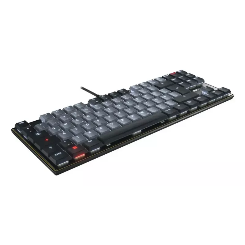 Cherry KC 500 MX LP G8A-25550HOADE-2 tastiera meccanica, TKL, Cherry MX Low Profile 2.0 Ivory, retroilluminata, cablata, QWERTZ tedesca, nera