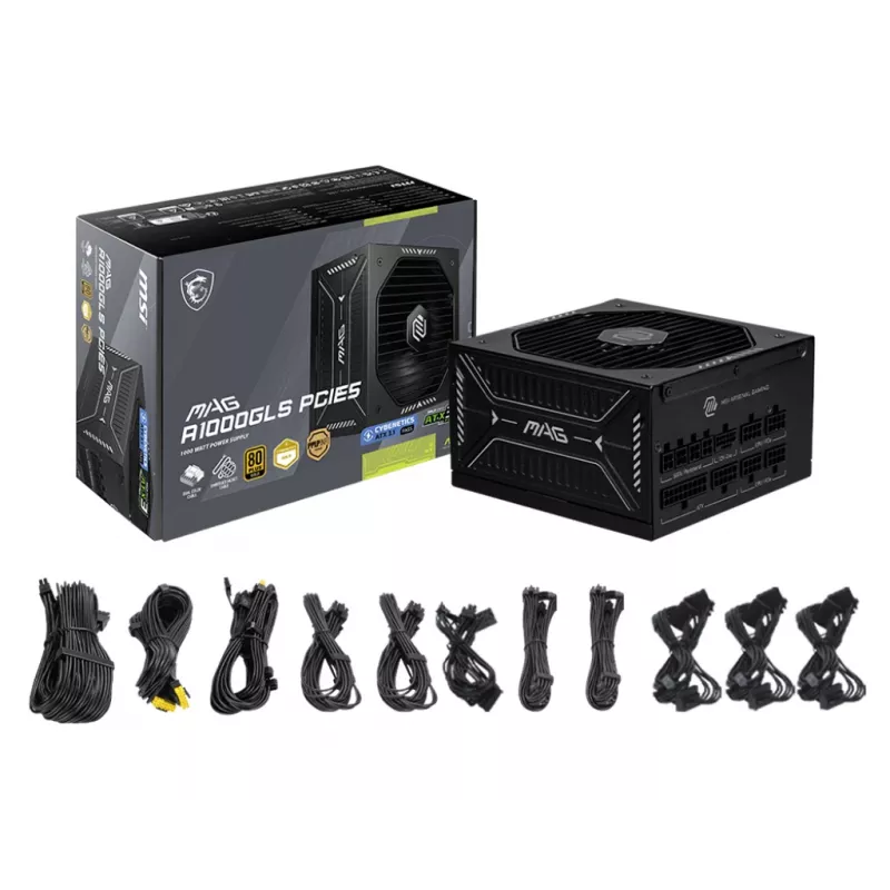 Alimentatore MSI MAG A1000GLS PCIE5 1000 W 24 pin ATX ATX nero