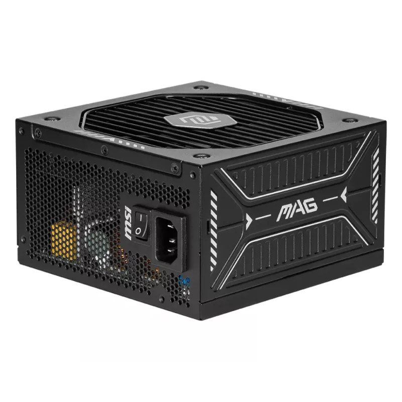Alimentatore MSI MAG A750GLS PCIE5 750W 24 pin ATX completamente modulare 80 PLUS Gold nero