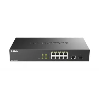 Switch di rete D-Link DGS-1010MP/E Unmanaged L2 Gigabit Ethernet (10/100/1000) Power over Ethernet (PoE) 1U nero