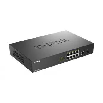 Switch di rete D-Link DGS-1010MP/E Unmanaged L2 Gigabit Ethernet (10/100/1000) Power over Ethernet (PoE) 1U nero