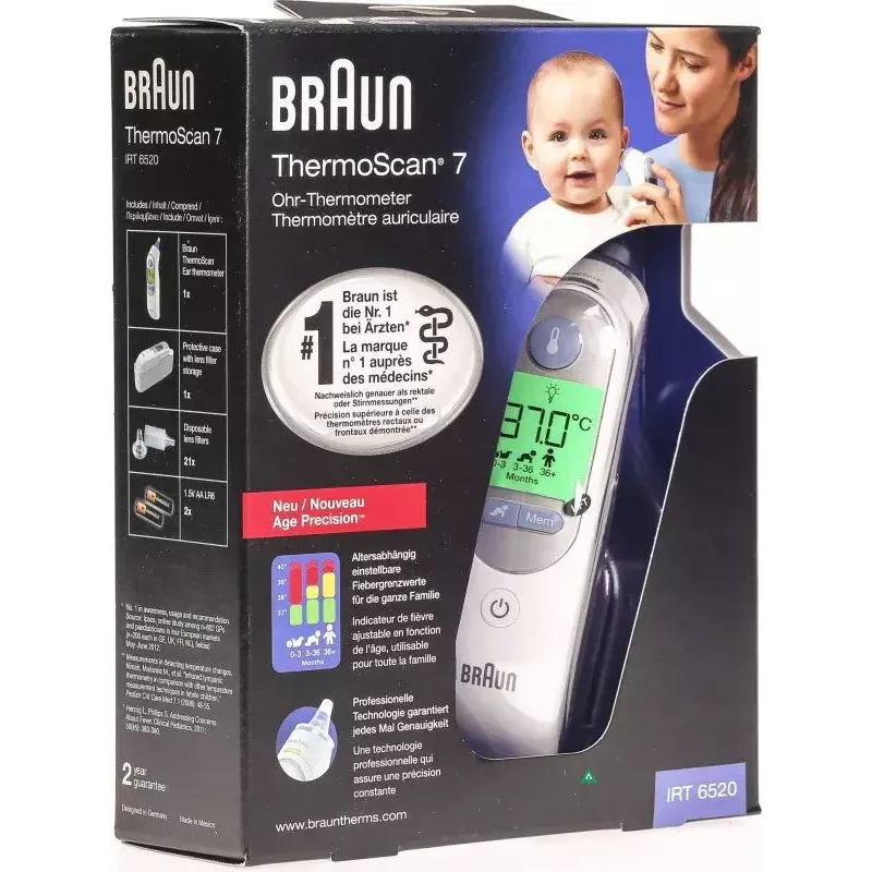 Termometro auricolare Braun ThermoScan 7 IRT6520 bianco