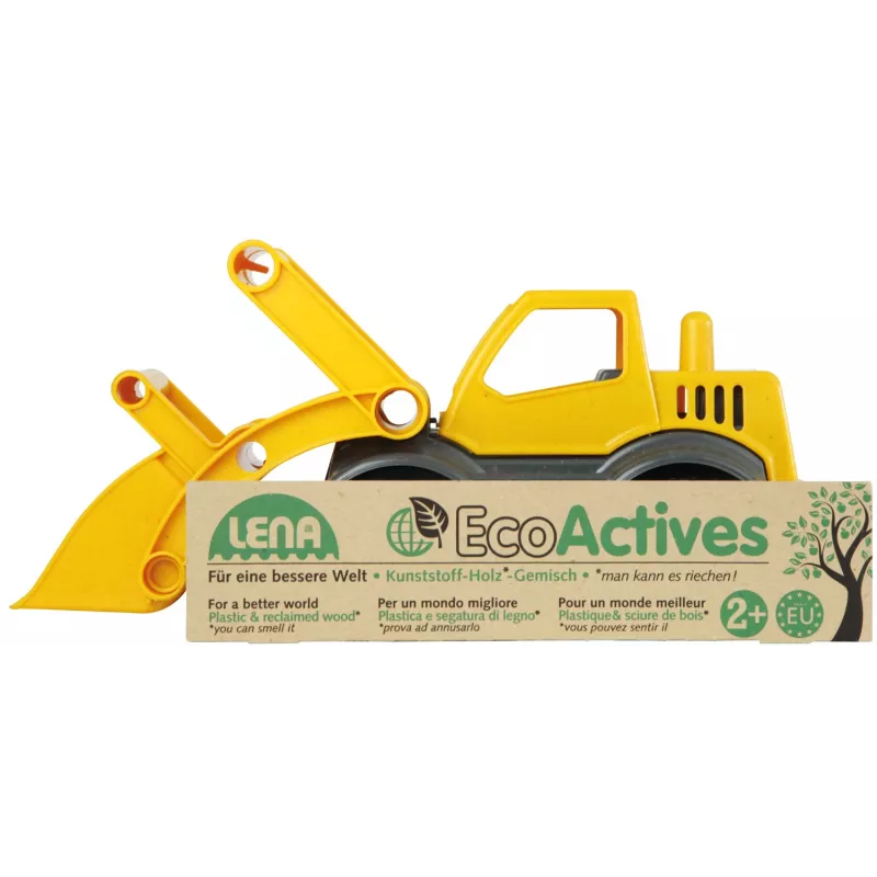 Lena EcoActives Earth Mover, trattore, 2 anno/i, plastica, legno, nero, grigio, giallo