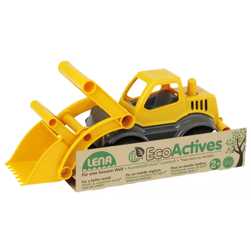 Lena EcoActives Earth Mover, trattore, 2 anno/i, plastica, legno, nero, grigio, giallo