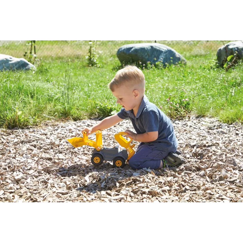 Lena EcoActives Earth Mover, trattore, 2 anno/i, plastica, legno, nero, grigio, giallo