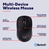 Mouse Trust Yvi+ universale ambidestro RF wireless + Bluetooth ottico 1600 DPI