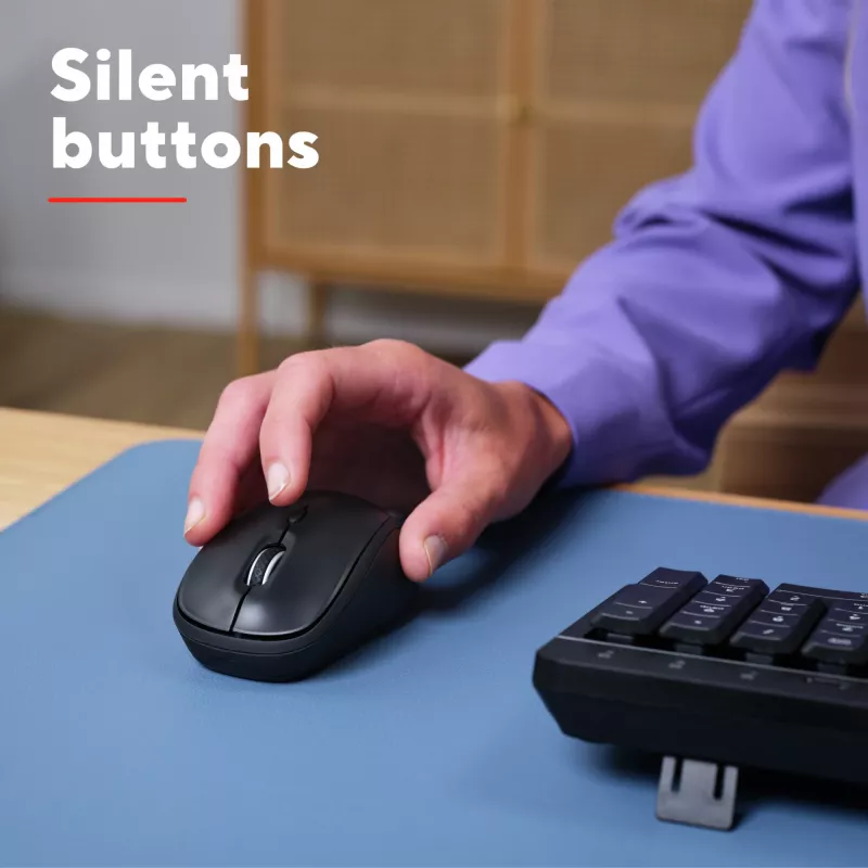 Mouse Trust Yvi+ universale ambidestro RF wireless + Bluetooth ottico 1600 DPI