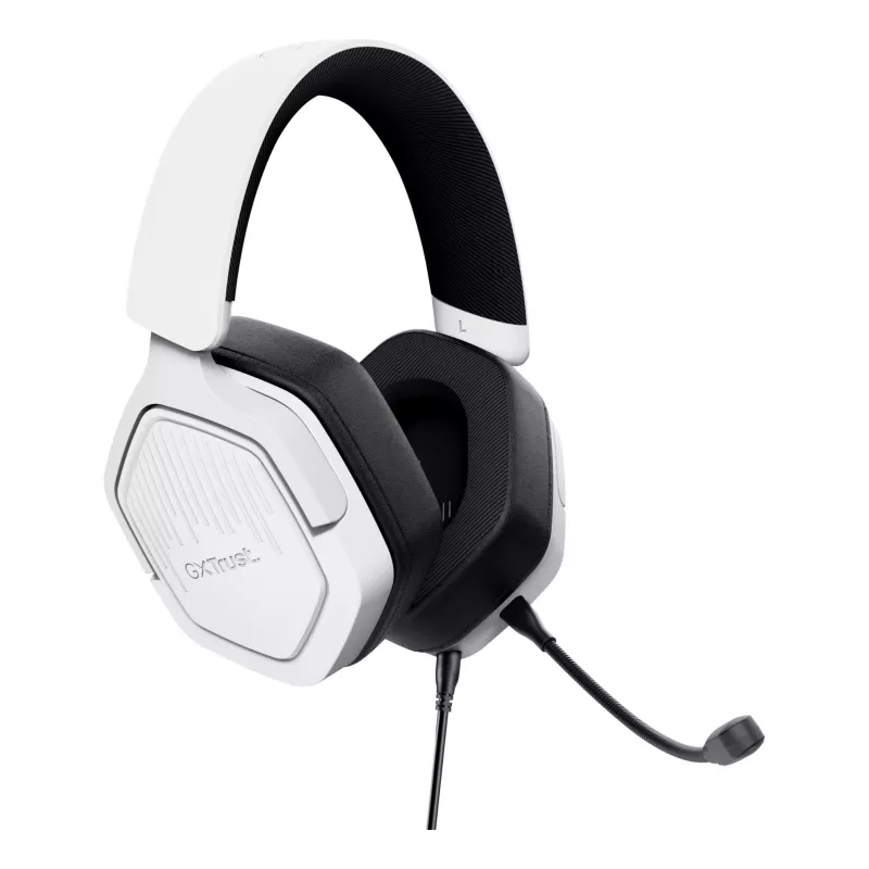 Headset Trust GXT492W Carus con filo archetto gaming bianco