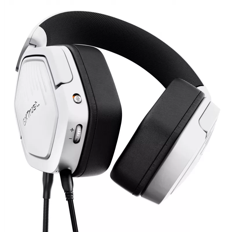Headset Trust GXT492W Carus con filo archetto gaming bianco