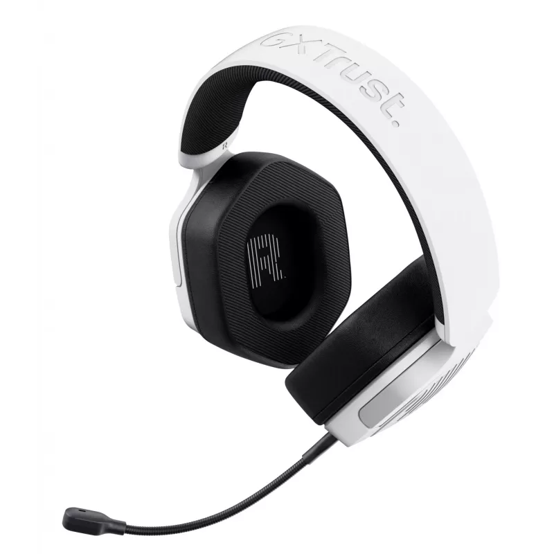 Headset Trust GXT492W Carus con filo archetto gaming bianco
