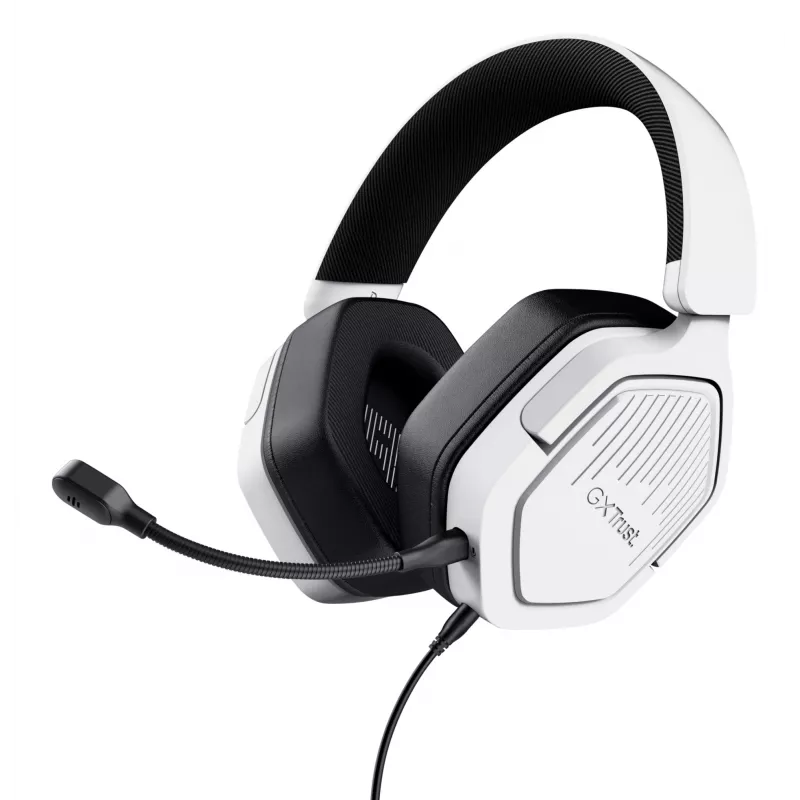 Headset Trust GXT492W Carus con filo archetto gaming bianco