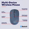 Mouse Trust Yvi+ universale ambidestro RF wireless + Bluetooth ottico 1600 DPI