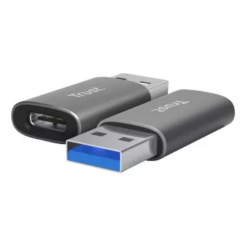 Trust Calyx USB Type-C USB Type-A grigio connettore 1 USB Type-C connettore 2 USB Type-A