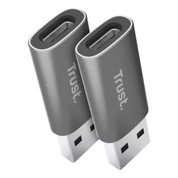 Trust Calyx USB Type-C USB Type-A grigio connettore 1 USB Type-C connettore 2 USB Type-A