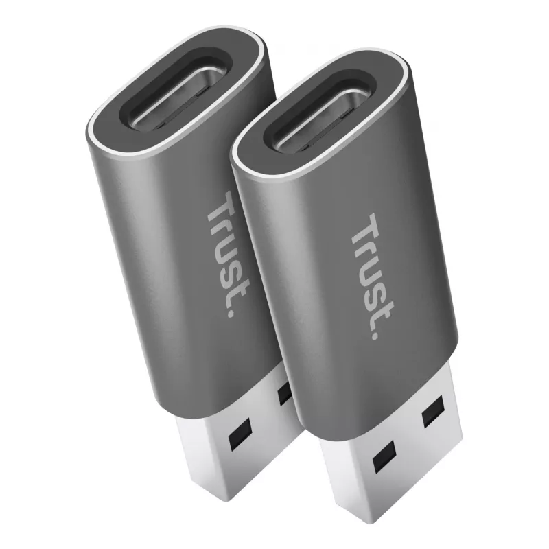 Trust Calyx USB Type-C USB Type-A grigio connettore 1 USB Type-C connettore 2 USB Type-A