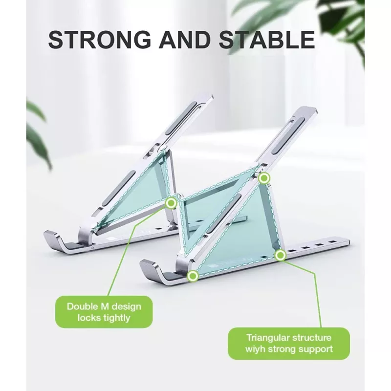 Techly ICA-TBL 134TY supporto per laptop/tablet, pieghevole, angolo di inclinazione regolabile